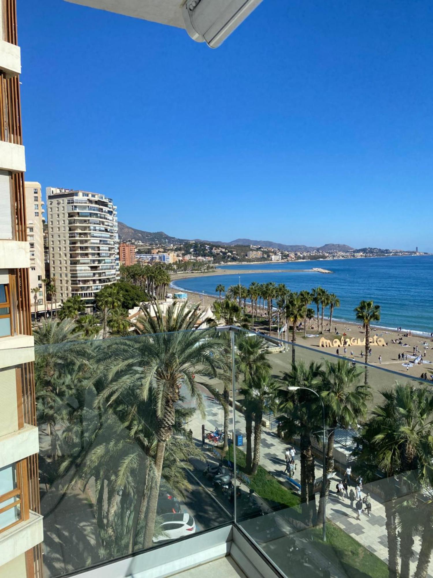Apartamento Con Terraza Vista Al Mar Malagueta มาลากา ภายนอก รูปภาพ